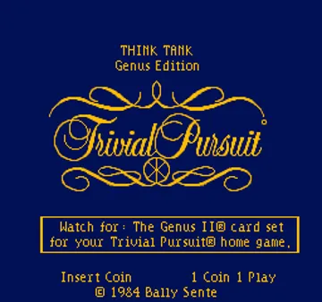 Trivial Pursuit (Genus I) screen shot title